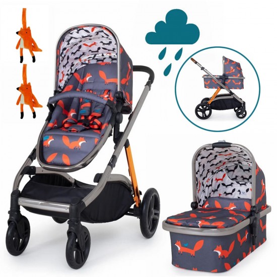 Pram with clearance foxes on